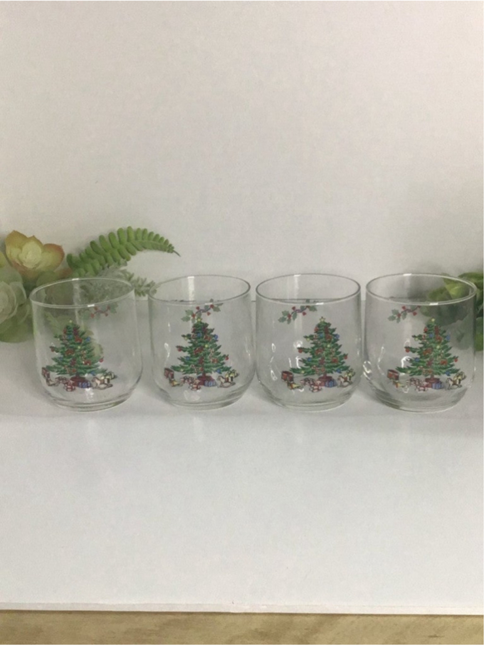 Luminary Durand NOEL Christmas Glassware Vintage Set of 12 - Picture 4 of 4